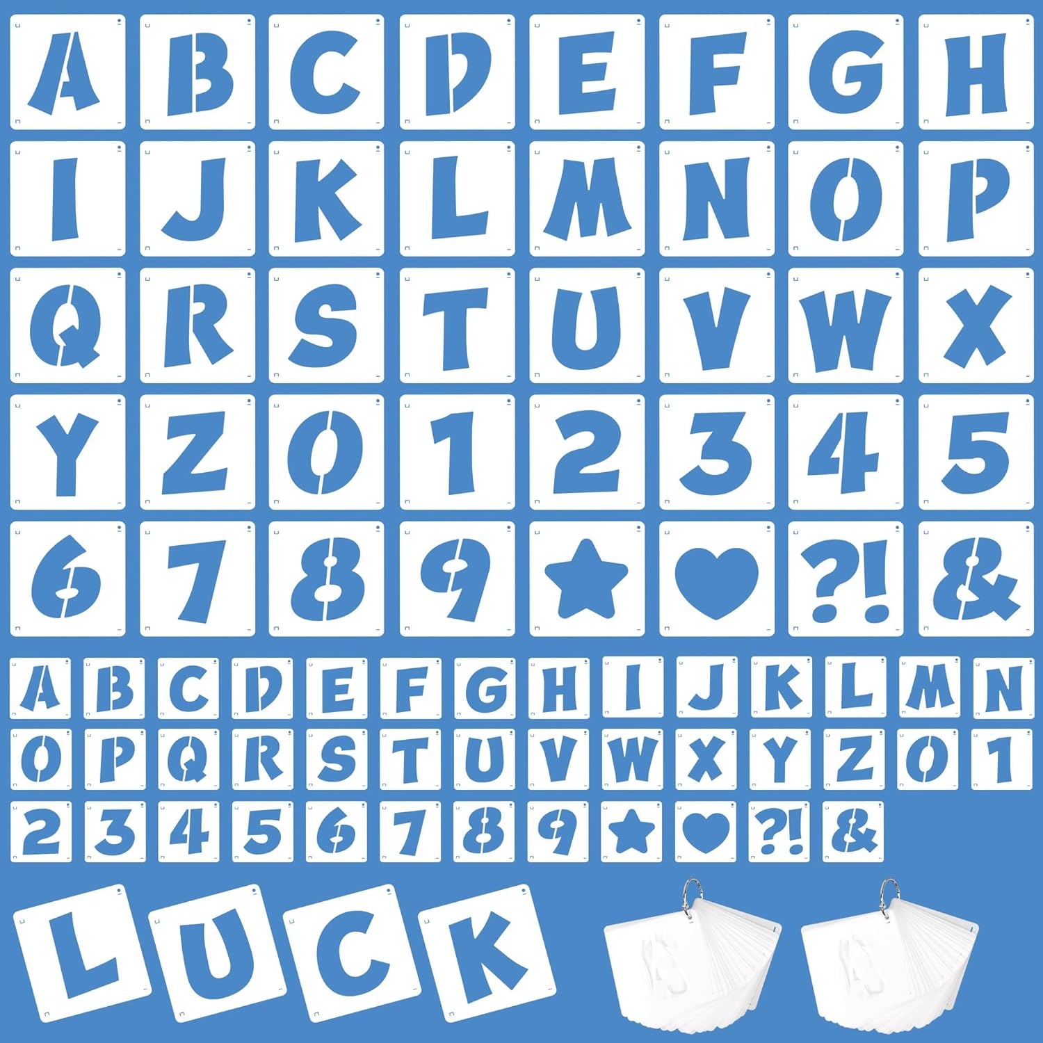 Photography Model - 80Pcs Reusable Alphabet Number Letter Stencils