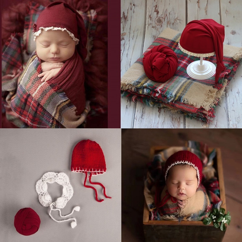 Photography Newborn - Newborn Photography Props Baby Christmas Hat