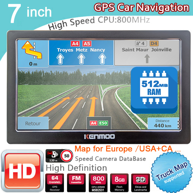 Photograph Mp3 - 7 Inch HD GPS Portable Navigation