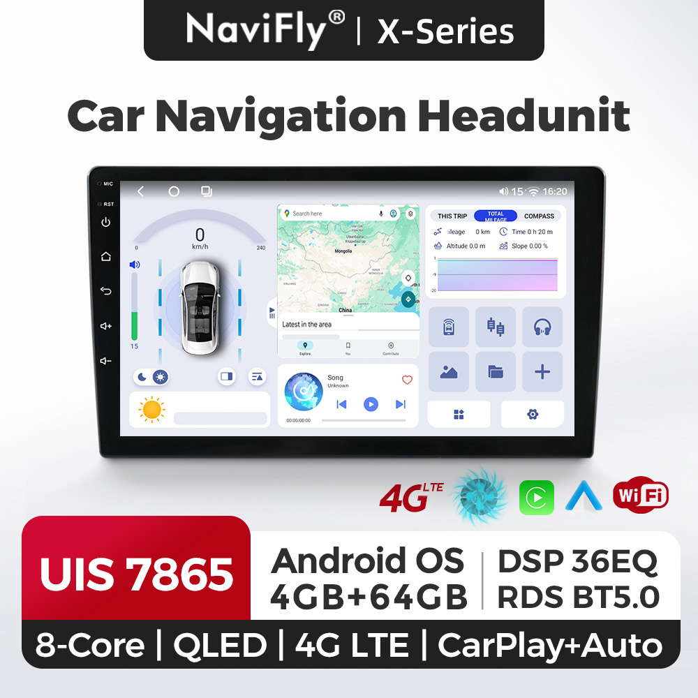 NaviFly 9 10 inch 1280*720 Car - Photograph Mp3 recension och pris