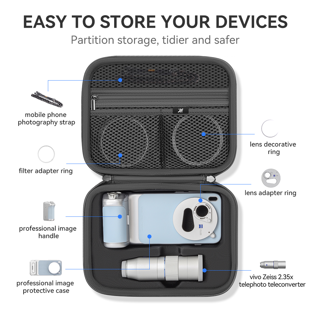XFJI Carrying Case PU Leather  - Photography Kit Vivo X300 recension och pris