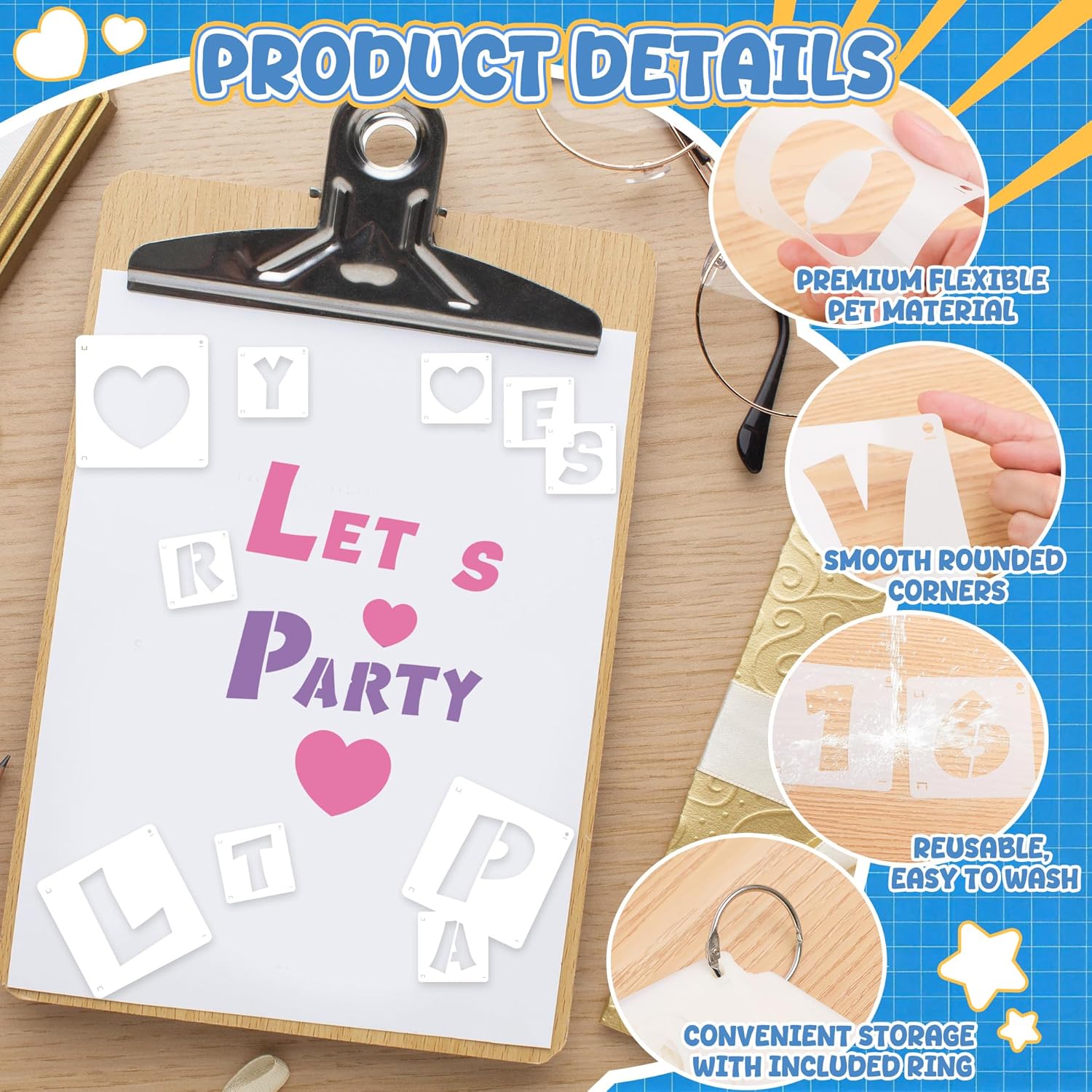80Pcs Reusable Alphabet Number - Photography Model recension och pris