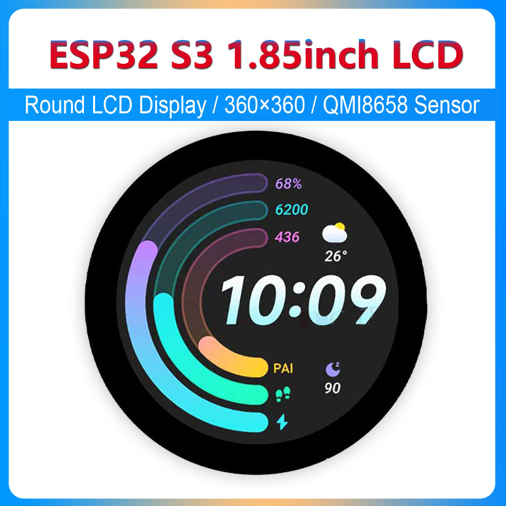 ESP32 S3 1.85 inch Round LCD D - Photograph Mp3 recension och pris