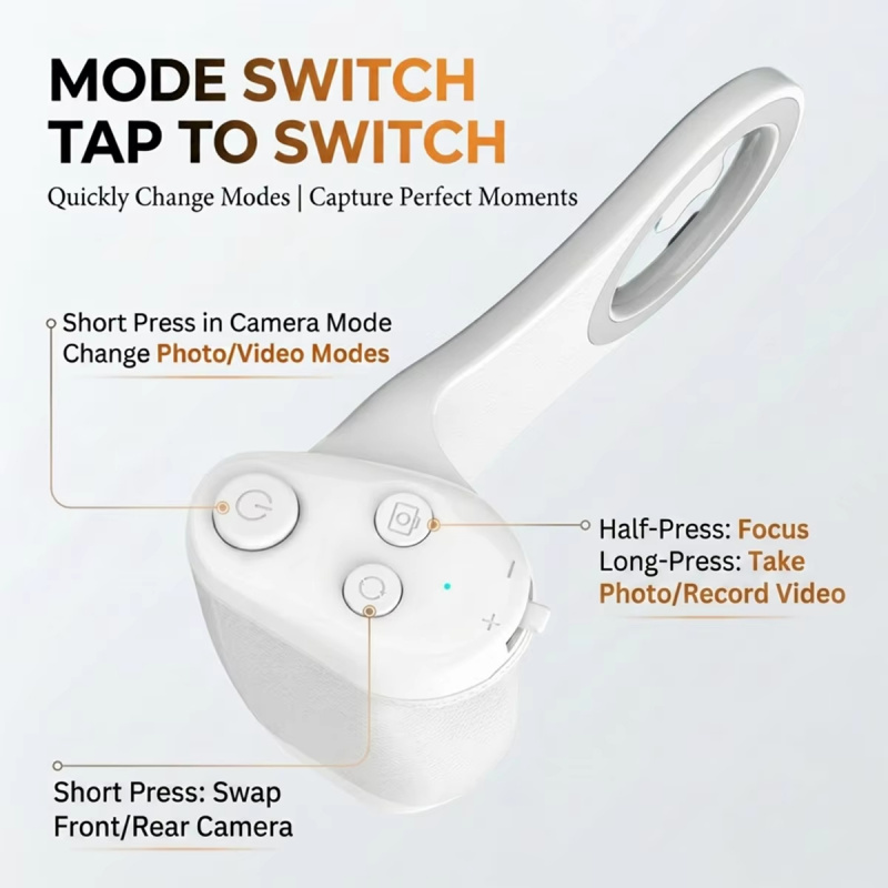 Magnetic Phone Grip with Remot - Photography Style Iphone recension och pris