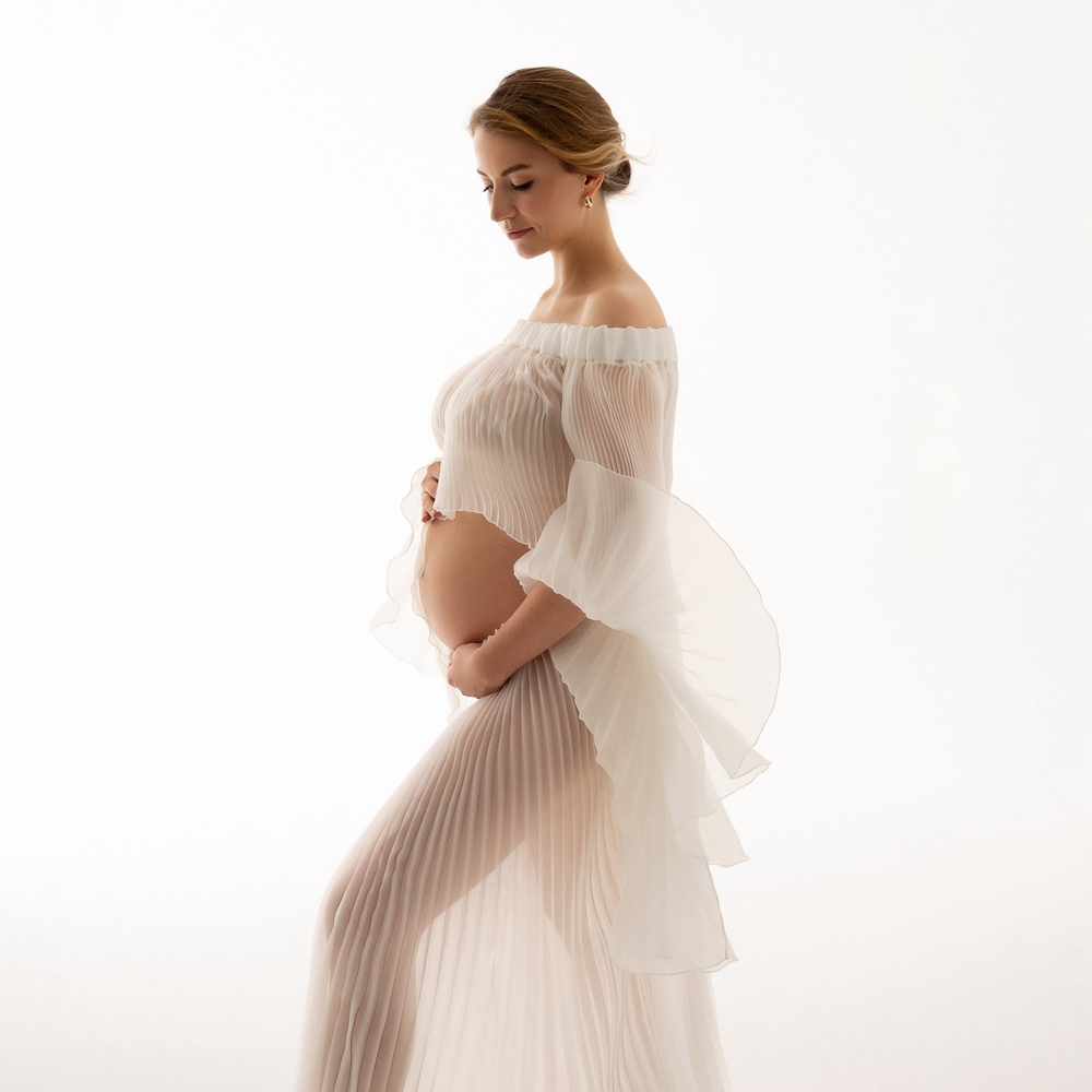Pleated Maternity Photography  - Photography Club recension och pris