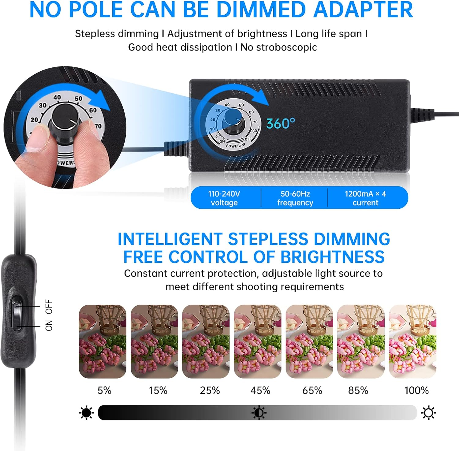 Dimmable LED Photo Studio Ligh - Photography Bulb recension och pris