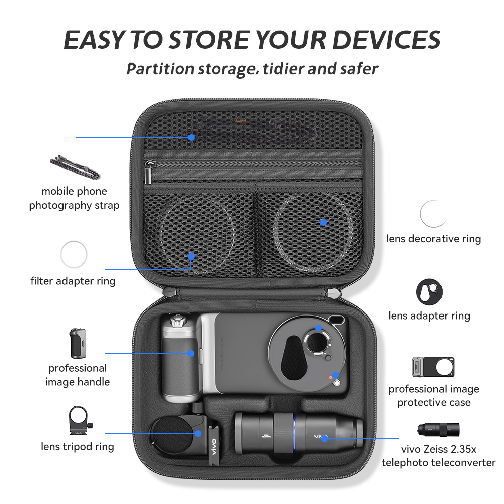 XFJI Storage Bag Case PU Leath - Photography Kit Vivo X300 recension och pris