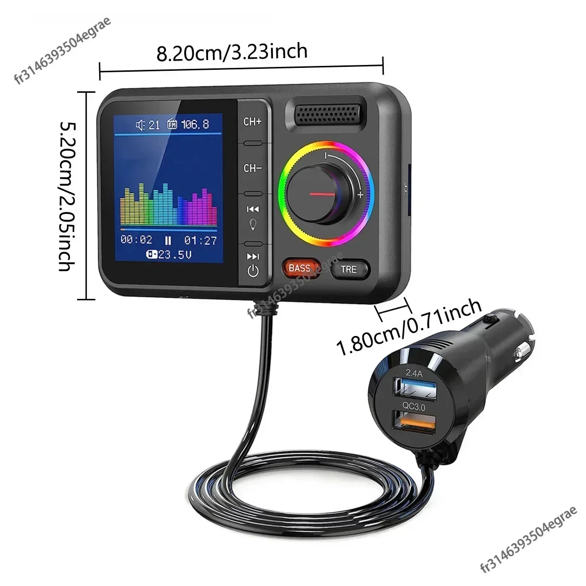 Wireless FM Transmitter with B - Photograph Mp3 recension och pris